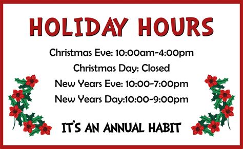 bhpl holiday hours